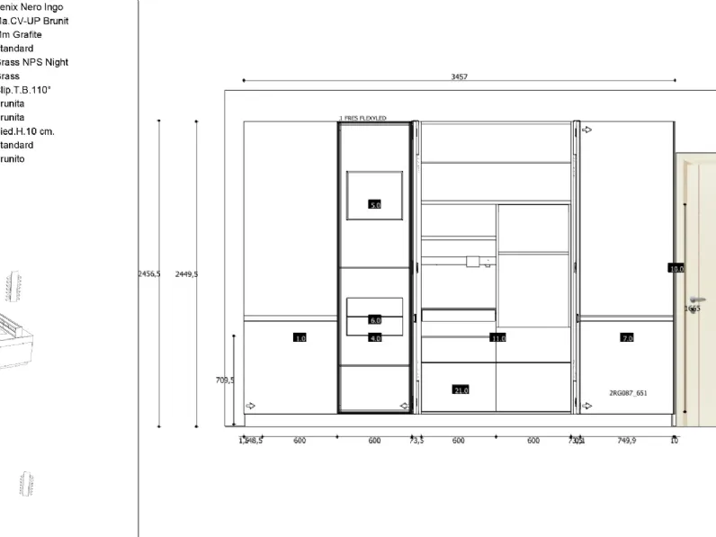 Cucina con isola Arrital Ak project SCONTATA 50%
