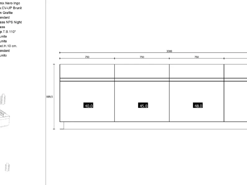 Cucina con isola Arrital Ak project SCONTATA 50%