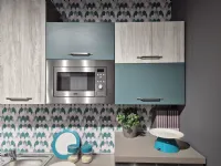 Cucina lineare moderna rovere chiaro Artigianale Cristina a soli 3560