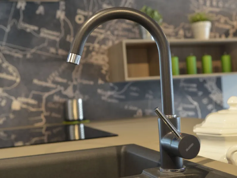 Cucina con isola moderna bianca Artigianale K rovere a soli 12200 Euro