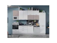 Cucina lineare in laminato materico a prezzo scontato 42%