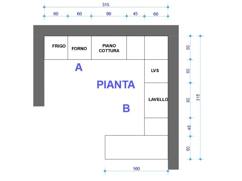 Cucina bianca design con penisola Project penisola  l Artigianale scontata