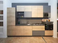 CUCINA Artigianale lineare Rovere antracite SCONTATA 44%