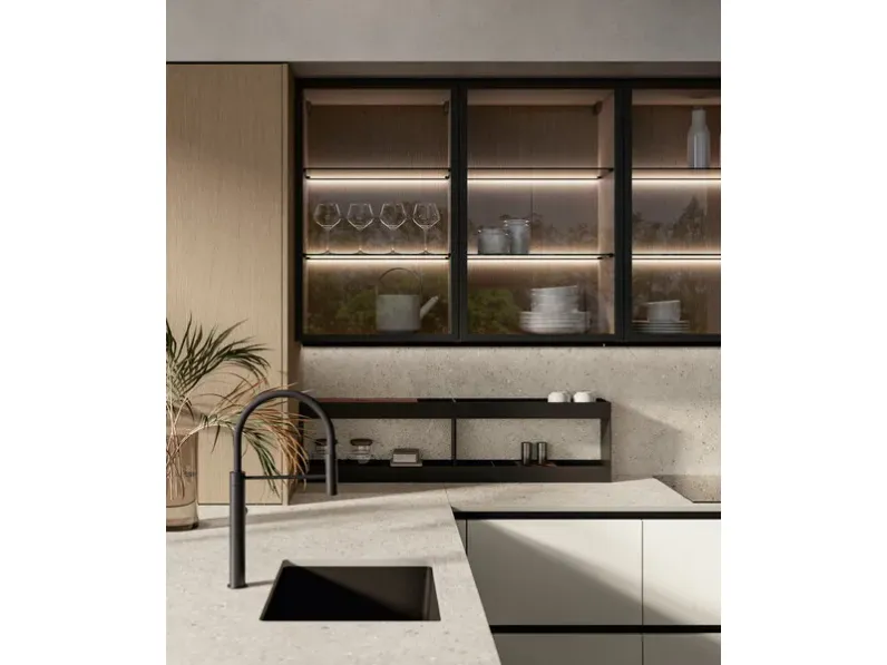 Cucina Asia 05 con penisola Arredo3 con uno sconto imperdibile
