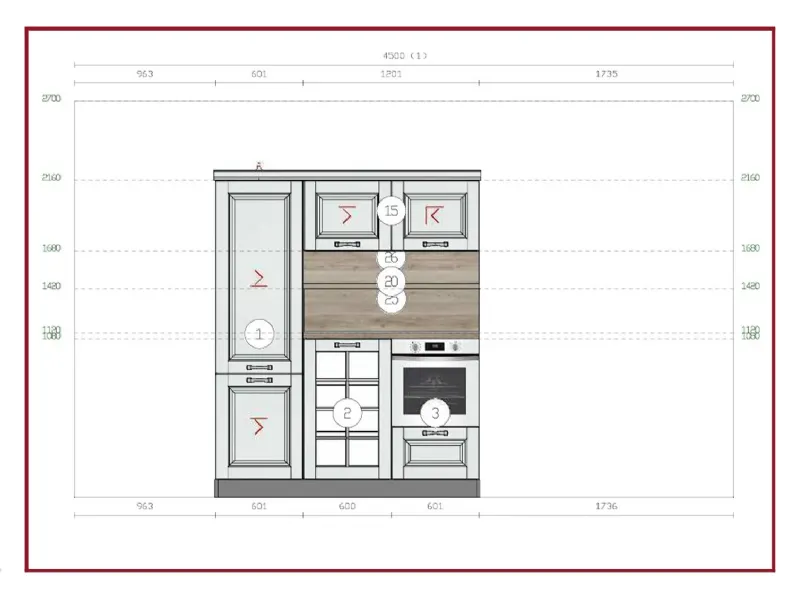 Cucina Asolo di Arredo3 in Offerta Outlet -50%