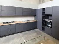 Cucina antracite moderna ad angolo Bea orione Arrex in Offerta Outlet