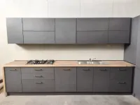 Cucina antracite moderna ad angolo Bea orione Arrex in Offerta Outlet