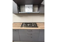 Cucina antracite moderna ad angolo Bea orione Arrex in Offerta Outlet