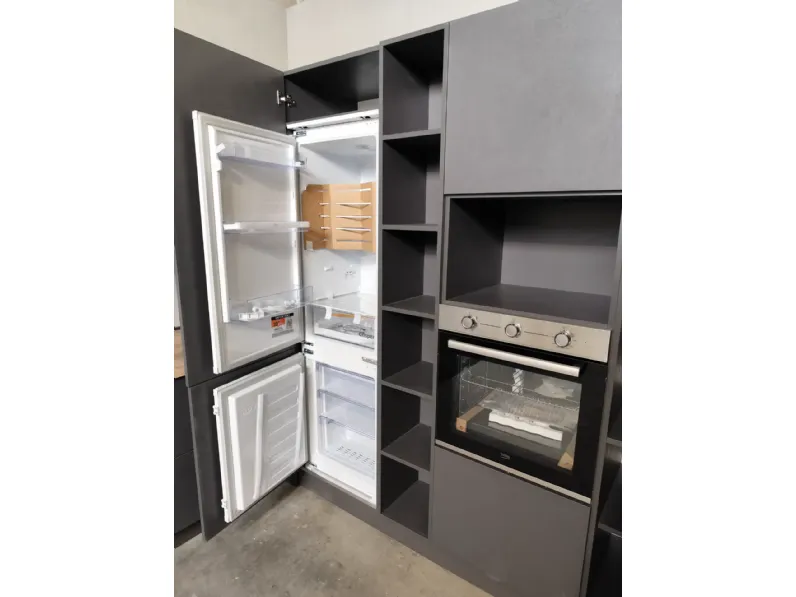 Cucina antracite moderna ad angolo Bea orione Arrex in Offerta Outlet