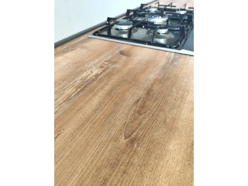 Cucina antracite moderna ad angolo Bea orione Arrex in Offerta Outlet