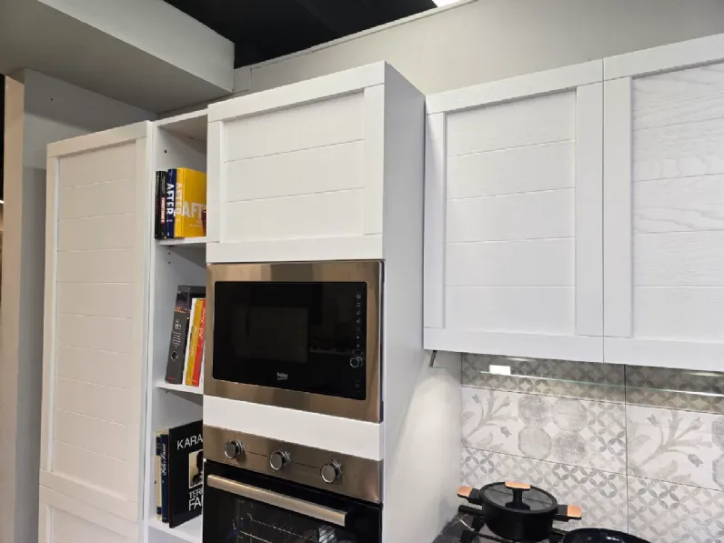 Cucina americana lineare Elsa  total white Net cucine a prezzo ribassato