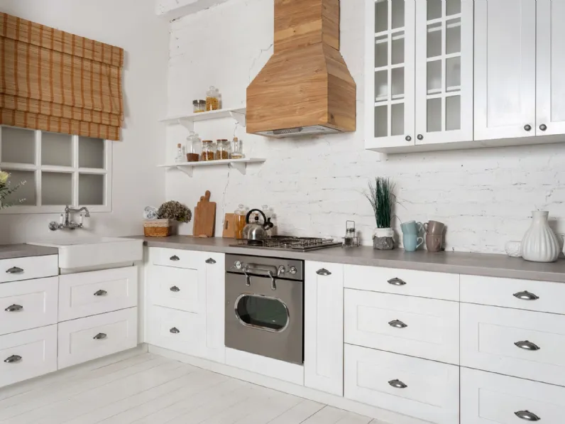 Cucina ad angolo Mobilike Denver Artigianale a prezzo scontato!