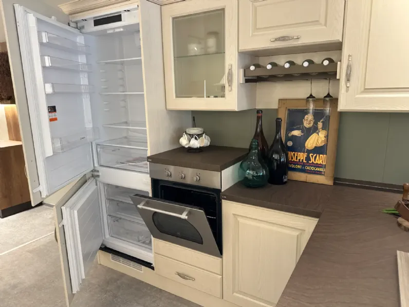 Cucina con penisola in legno a prezzo ribassato 51%