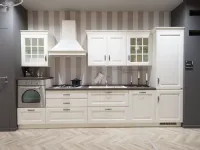 Cucina Baltimora classica bianca Scavolini lineare scontata 50%