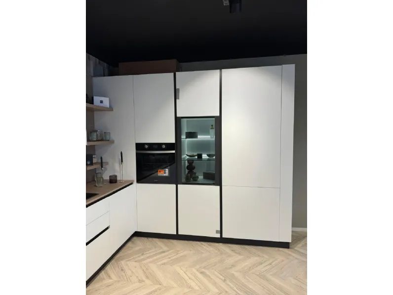 Cucina bianca design ad angolo Stosa Young a soli 8400€