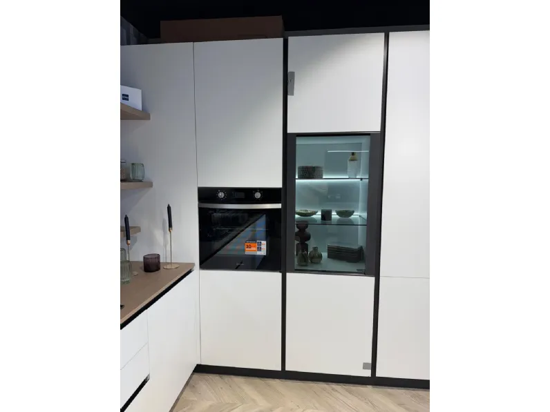 Cucina bianca design ad angolo Stosa Young a soli 8400€