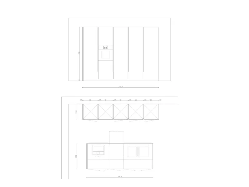Cucina modello Cucina phoenix Poliform PREZZO SCONTATO 32%