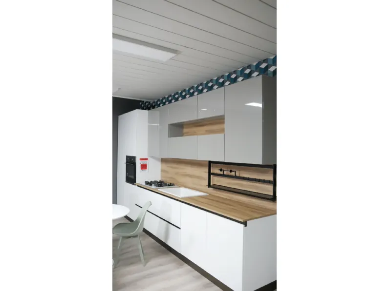 Cucina bianca design lineare Mobilturi Cucina pop a soli 4990 Euro