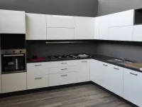 Cucina bianca moderna ad angolo Niki Arrex a soli 3550