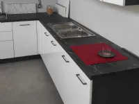 Cucina bianca moderna ad angolo Niki Arrex a soli 3550