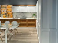 Cucina La casa moderna ad angolo bianca in legno Brera