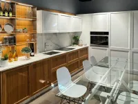 Cucina La casa moderna ad angolo bianca in legno Brera
