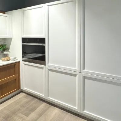 Cucina La casa moderna ad angolo bianca in legno Brera