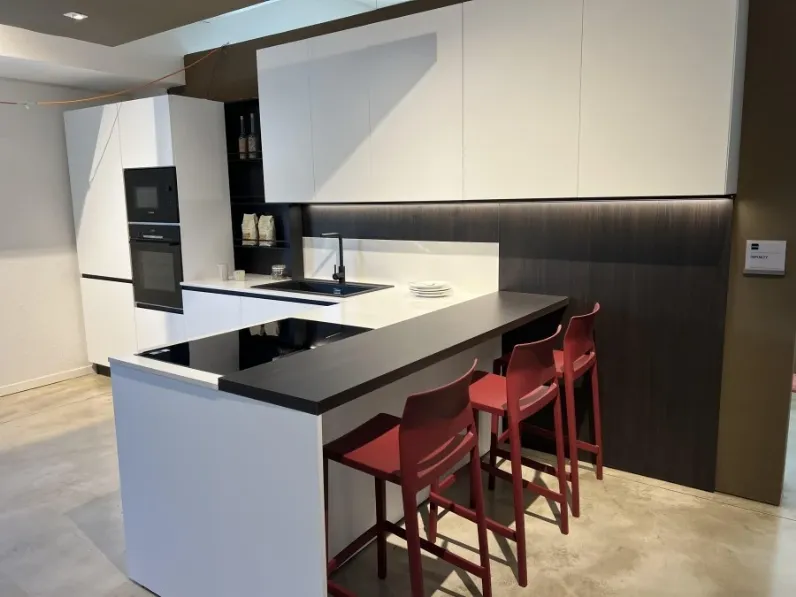 Cucina bianca moderna ad angolo Stosa Infinty a soli 12500 Euro