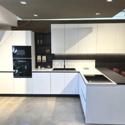 Cucina bianca moderna ad angolo Stosa Infinty a soli 12500 Euro