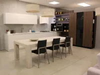 Cucina bianca moderna ad angolo Style Doimo cucine in Offerta Outlet