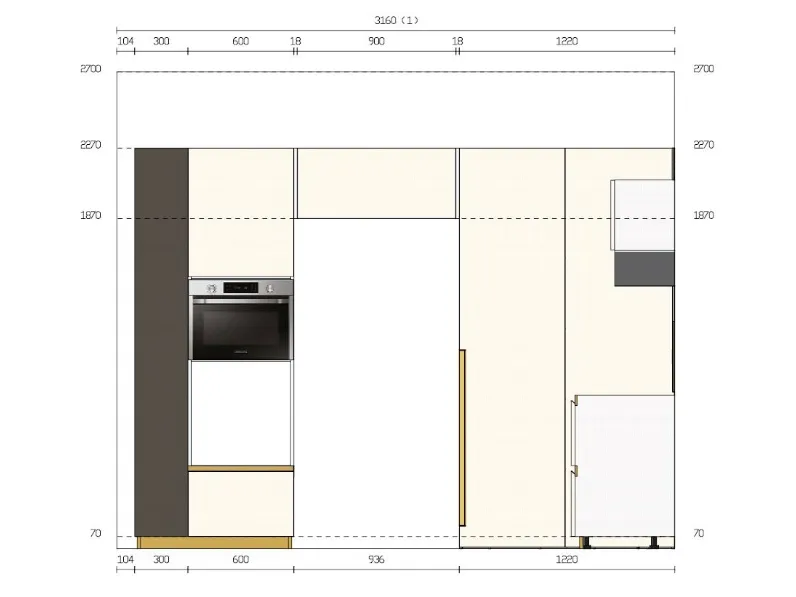 Scopri la cucina moderna ad isola Delinea di Scavolini a prezzo scontato!