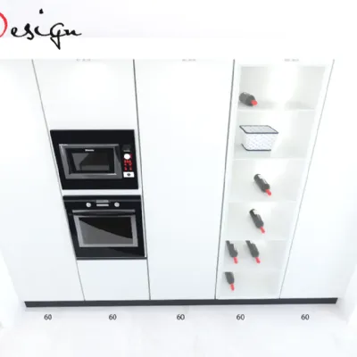 Cucina con isola moderna bianca Astra Line  a soli 8600