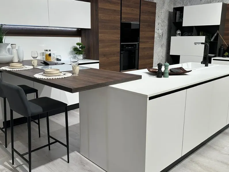 Cucina a PREZZI OUTLET in polimerico Mobilturi -54%