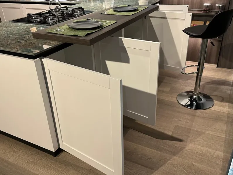 Cucina River moderna bianca La casa moderna con penisola scontata 58%