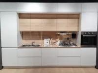 Cucina lineare in polimerico opaco bianca Cucina aria a prezzo ribassato
