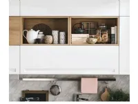 Cucina bianca moderna lineare Cucina laccata minimale  design in offerta    Nuovi mondi cucine