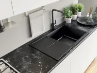 Cucina bianca moderna lineare Easy 390 cm Ar-due