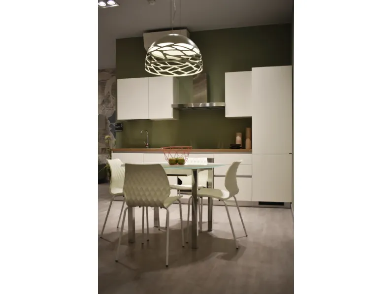 Cucina a PREZZI OUTLET in laminato opaco Scavolini -50%