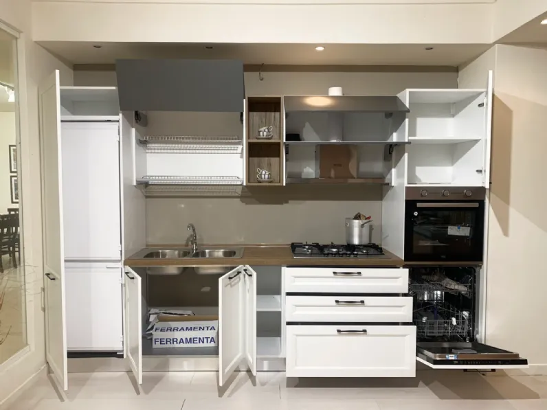 Cucina bianca moderna lineare Futura Artec a soli 5800€
