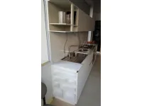 Cucina Dibiesse moderna lineare bianca in laccata opaco Play time gola