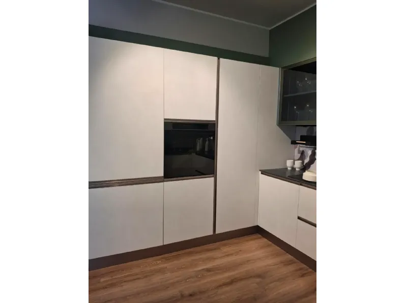 Cucina a PREZZI OUTLET in laminato materico Febal -50%