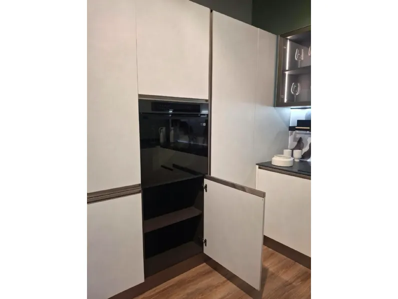 Cucina a PREZZI OUTLET in laminato materico Febal -50%