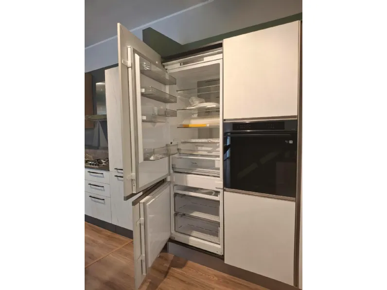 Cucina a PREZZI OUTLET in laminato materico Febal -50%
