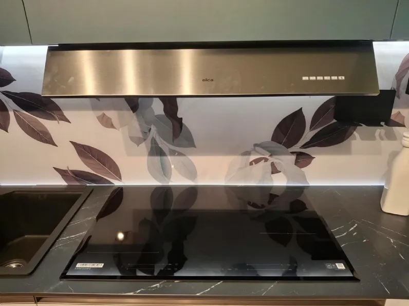 Cucina a PREZZI OUTLET in laminato materico Febal -50%
