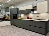 Cucina lineare design rovere moro Binova Bluna a soli 17200