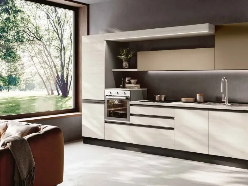 Cucina Imab moderna lineare altri colori in nobilitato Capri 
