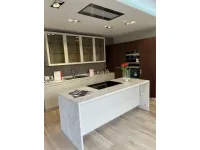 Cucina tortora moderna con isola Carattere Scavolini a soli 13750 Euro