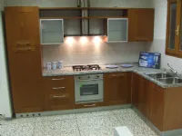 Cucina ciliegio moderna ad angolo Mobilegno Gaia a soli 1150