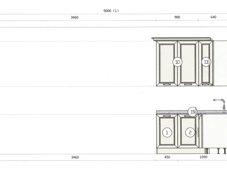 Cucina modello Cucina opera Arredo3 PREZZO SCONTATO 50%