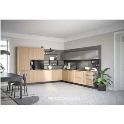 Cucina Clio moderna altri colori Prima cucine ad angolo scontata 30%